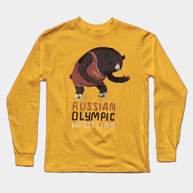 russian olympic wrestling Long Sleeve T-Shirt by Louisros